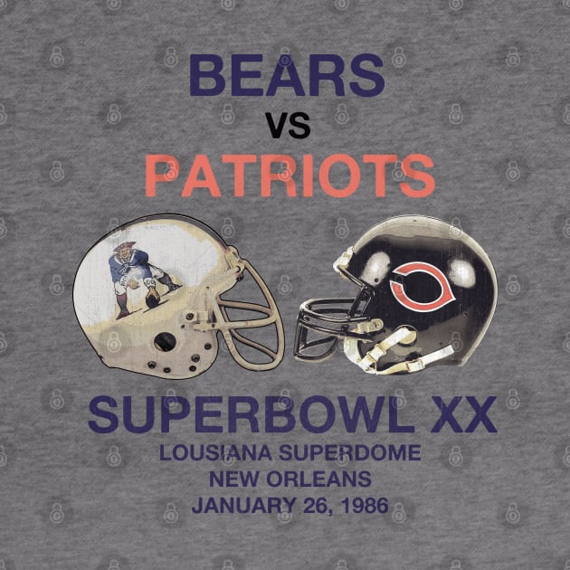 Bears vs Patriots 86 --- Classic Aesthetic by oemsanex